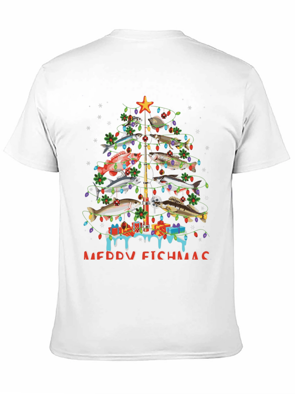 Merry Fishmas Christmas Tree T-Shirt