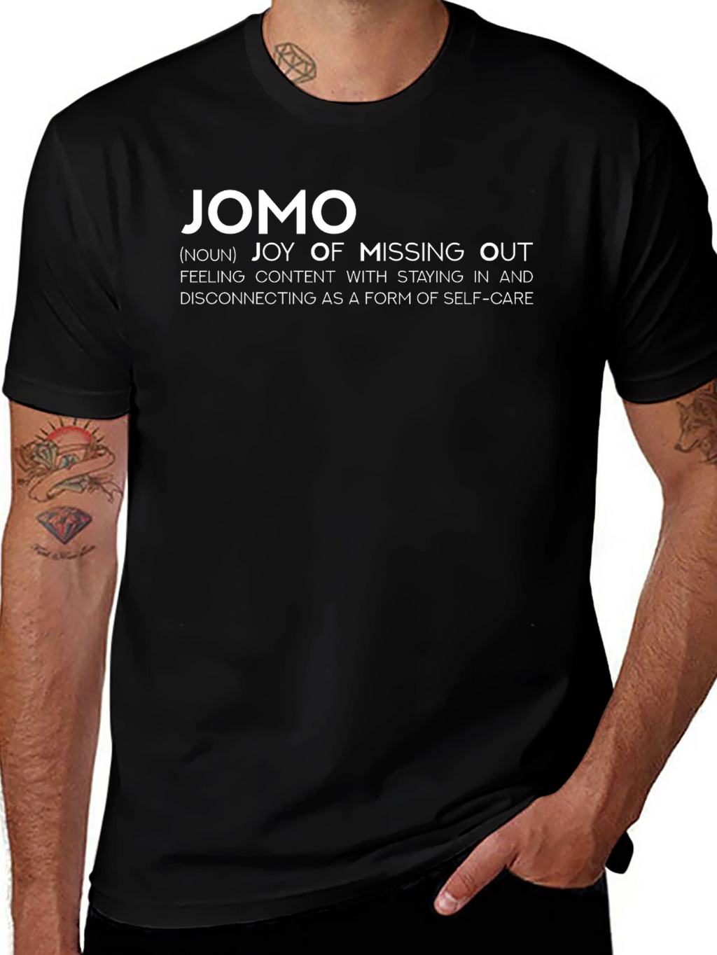 JOMO Joy of Missing Out Graphic T-Shirt