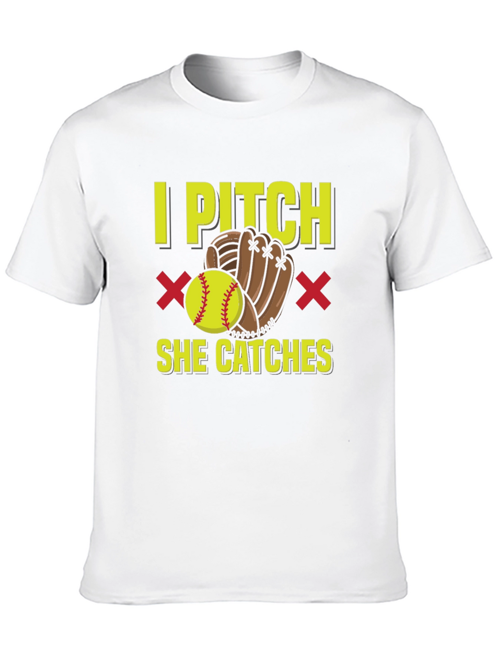 I Pitch She Catches Graphic T-Shirt