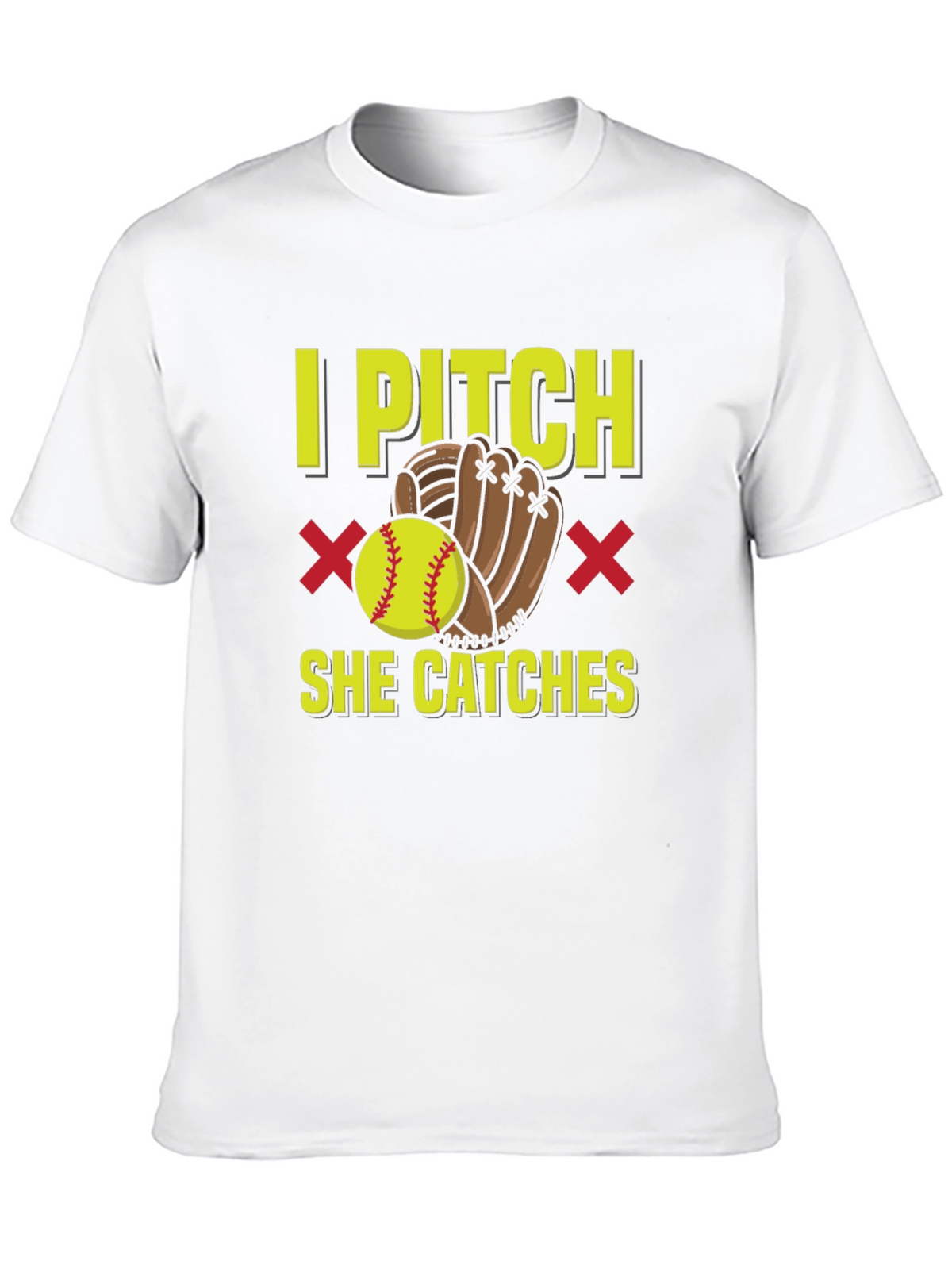 I Pitch She Catches Graphic T-Shirt