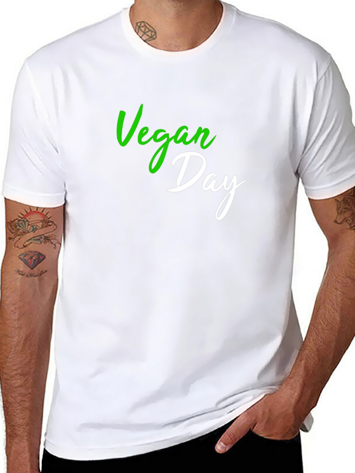 Vegan Day Black T-Shirt - Unisex