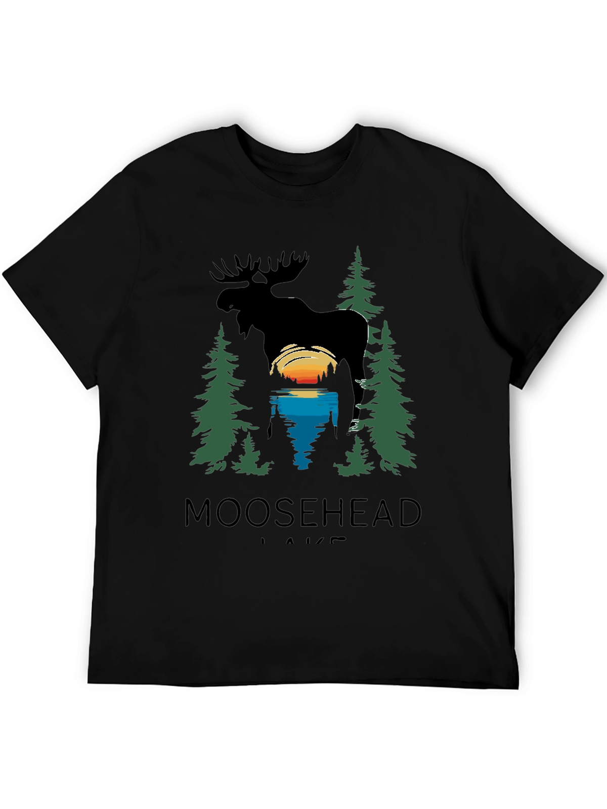 Moosehead Lake Graphic T-Shirt - Nature Scene Tee
