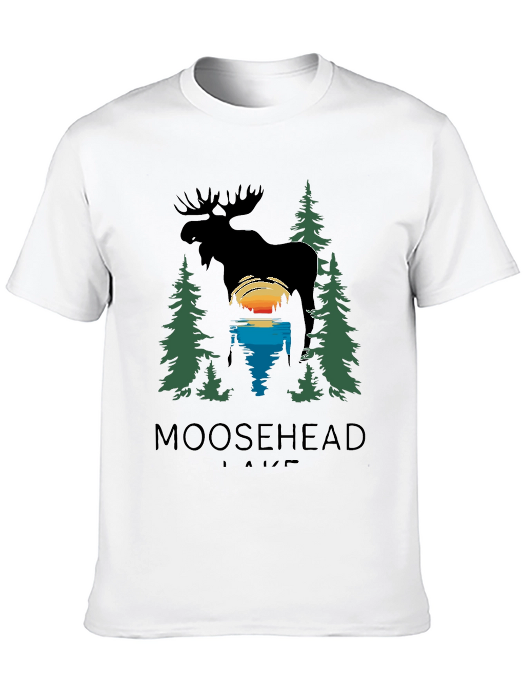 Moosehead Lake Graphic T-Shirt - Nature Scene Tee