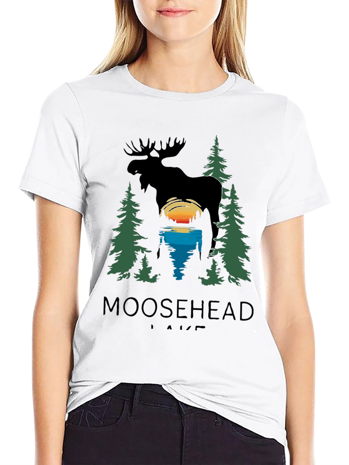 Moosehead Lake Graphic T-Shirt - Nature Scene Tee
