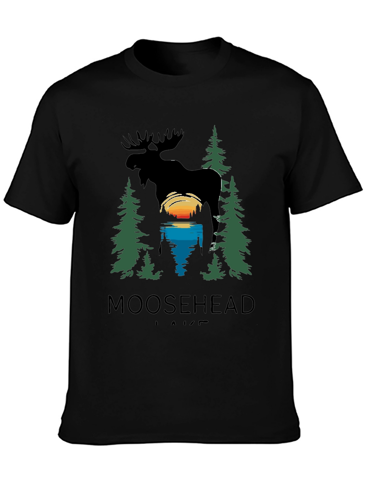 Moosehead Lake Graphic T-Shirt - Nature Scene Tee