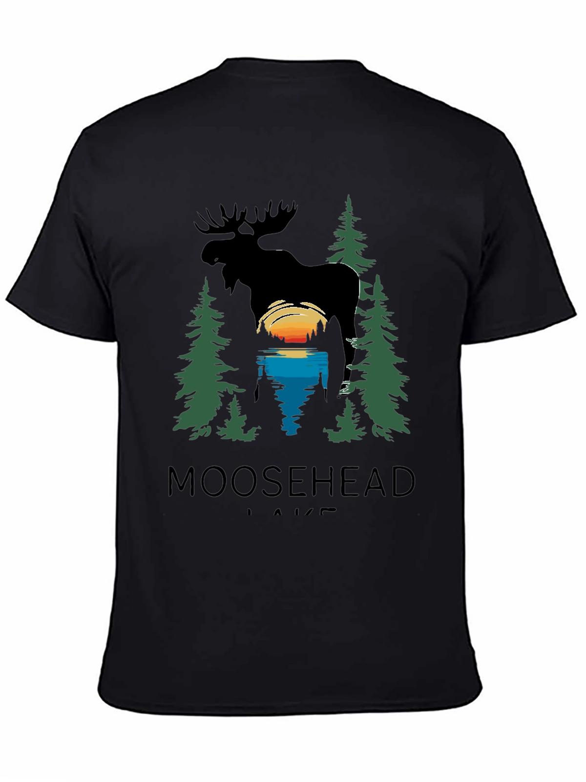 Moosehead Lake Graphic T-Shirt - Nature Scene Tee