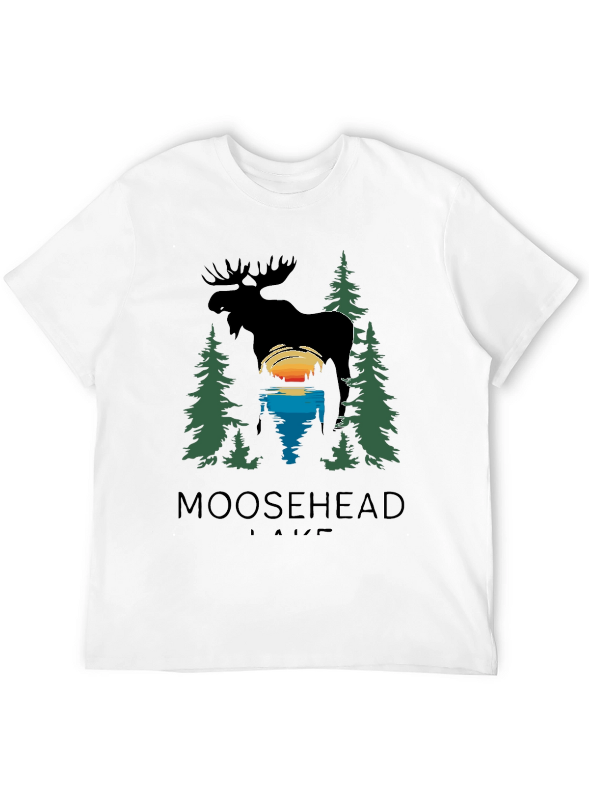 Moosehead Lake Graphic T-Shirt - Nature Scene Tee