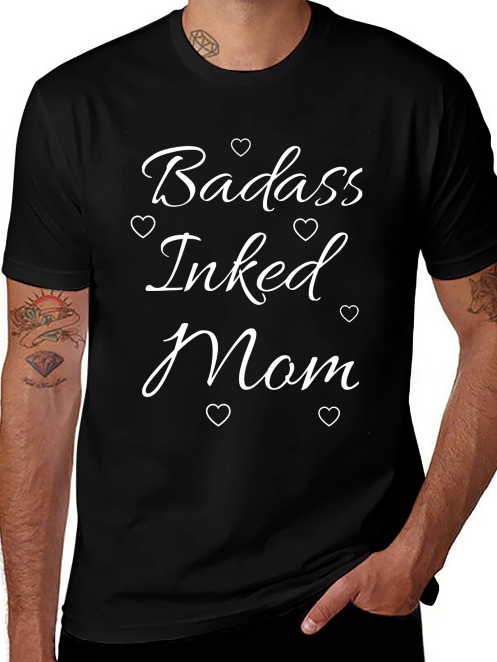 Badass Inked Mom T-Shirt - Stylish Graphic Tee