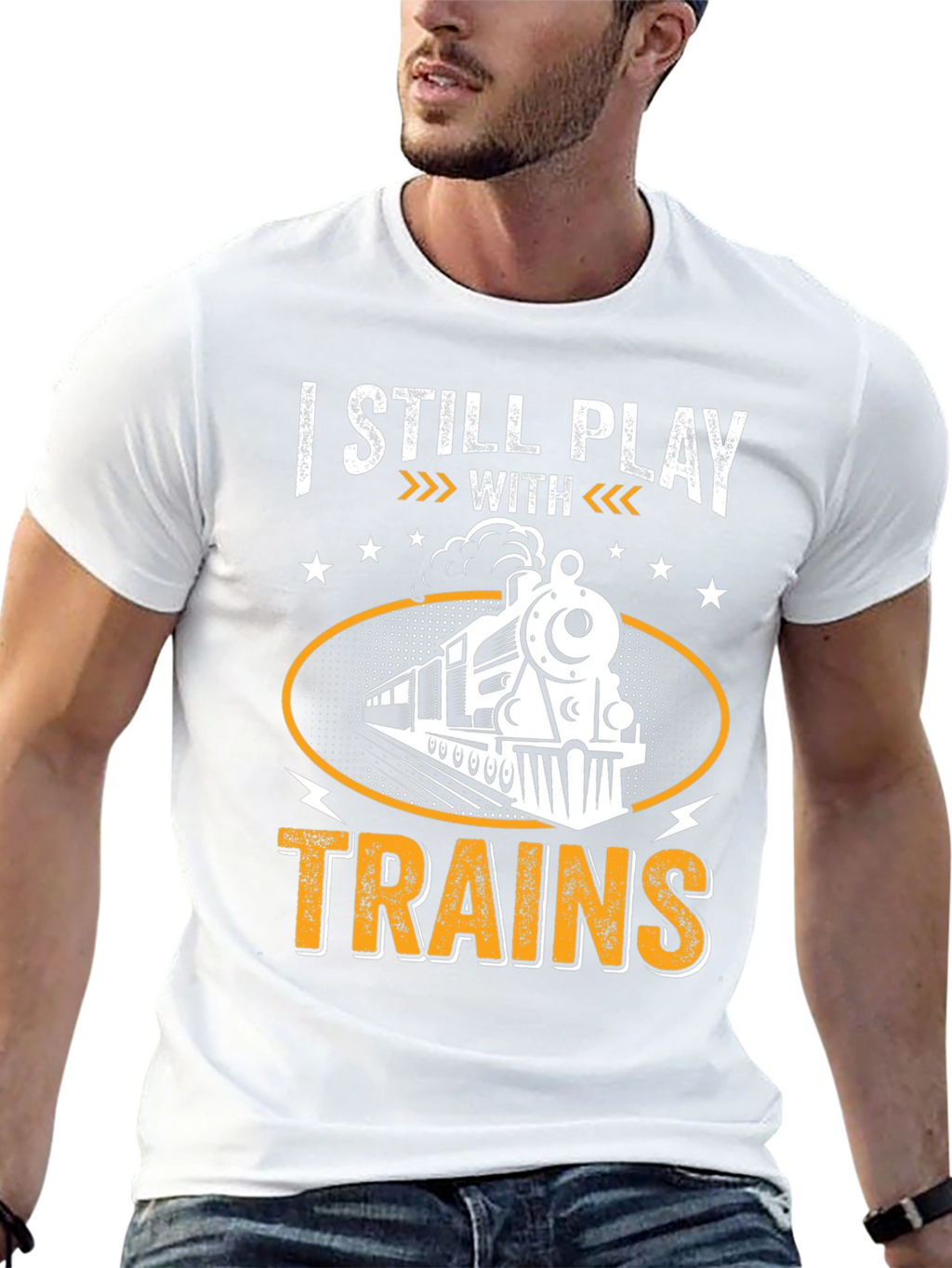 I Still Play With Trains Graphic T-Shirt