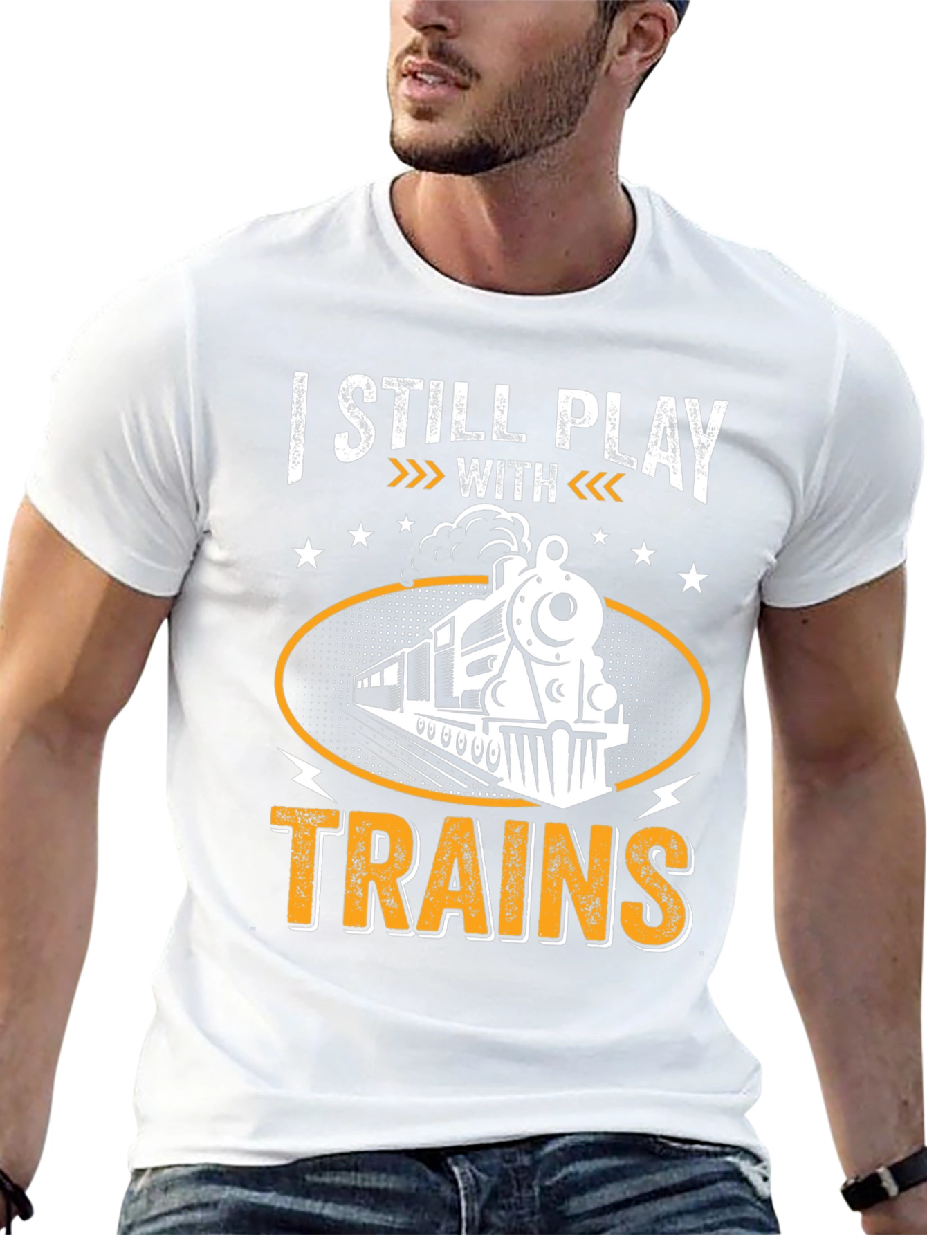 I Still Play With Trains Graphic T-Shirt