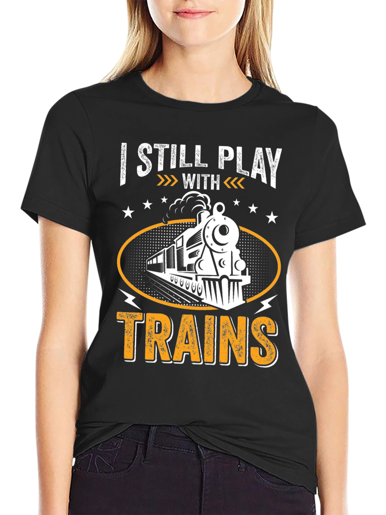 I Still Play With Trains Graphic T-Shirt