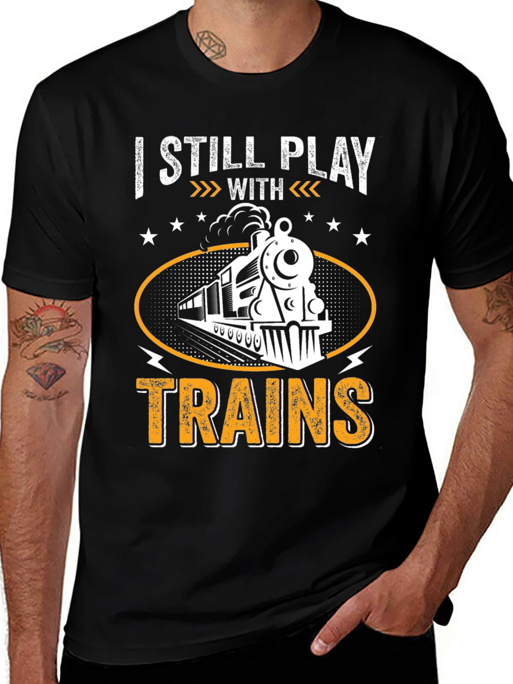 I Still Play With Trains Graphic T-Shirt