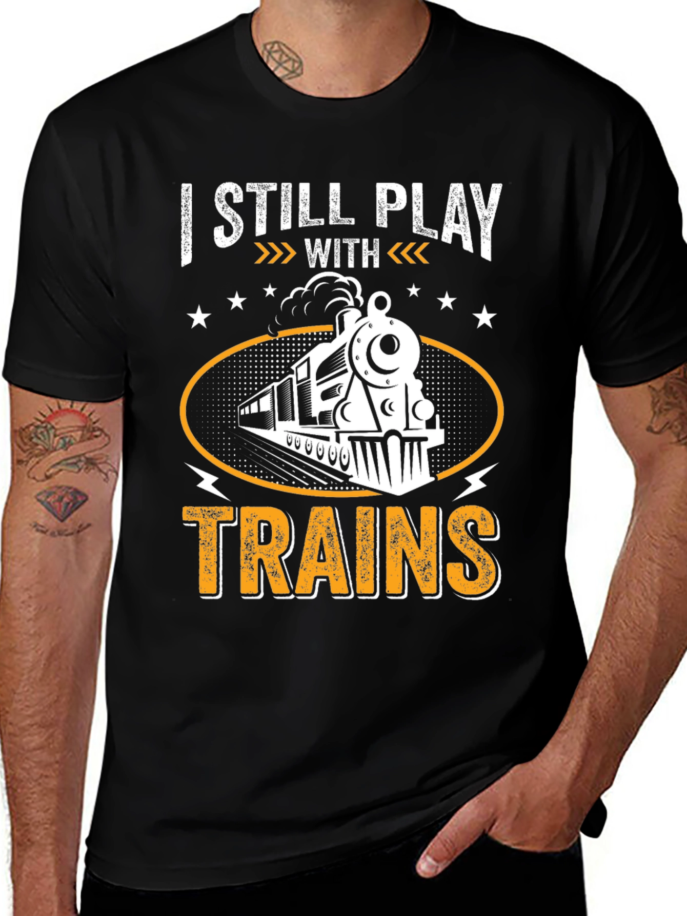 I Still Play With Trains Graphic T-Shirt
