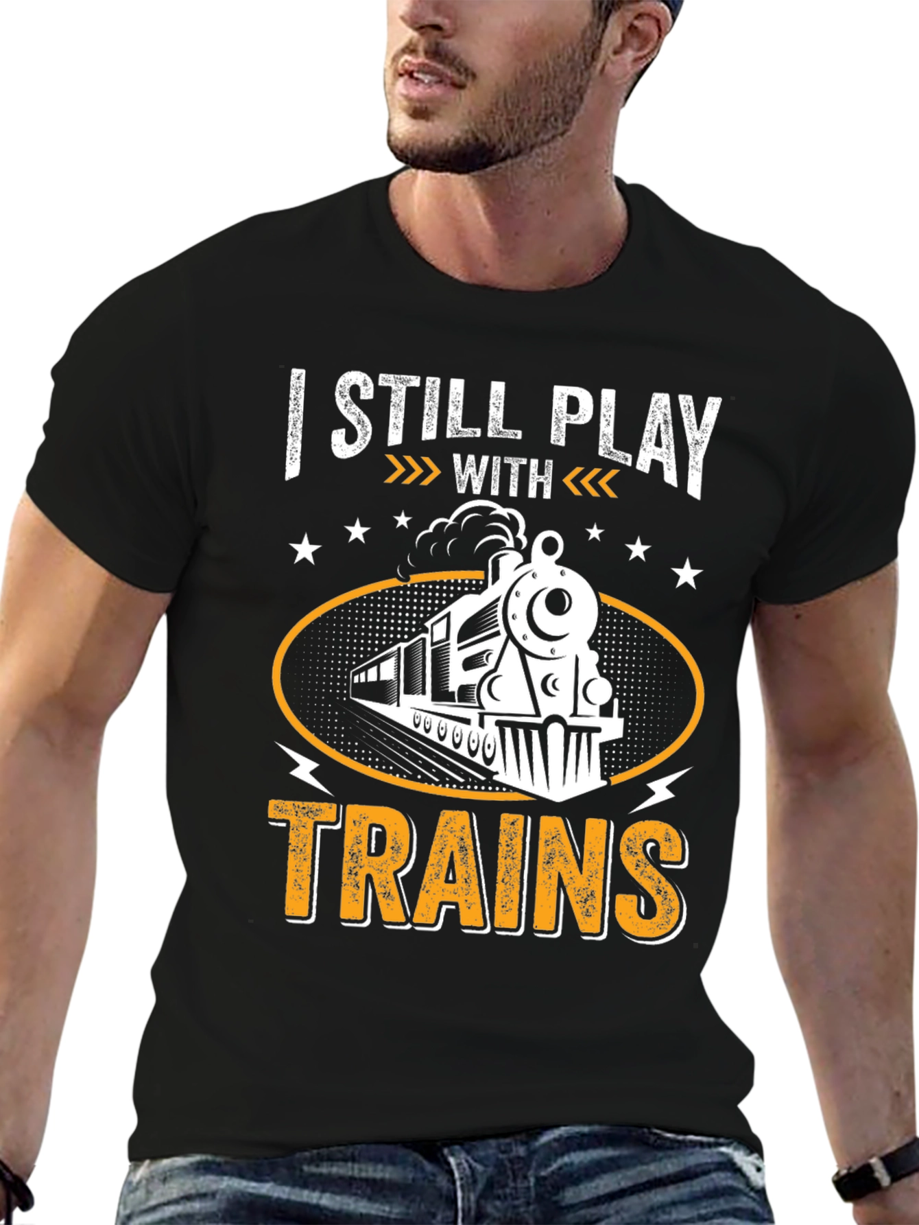 I Still Play With Trains Graphic T-Shirt