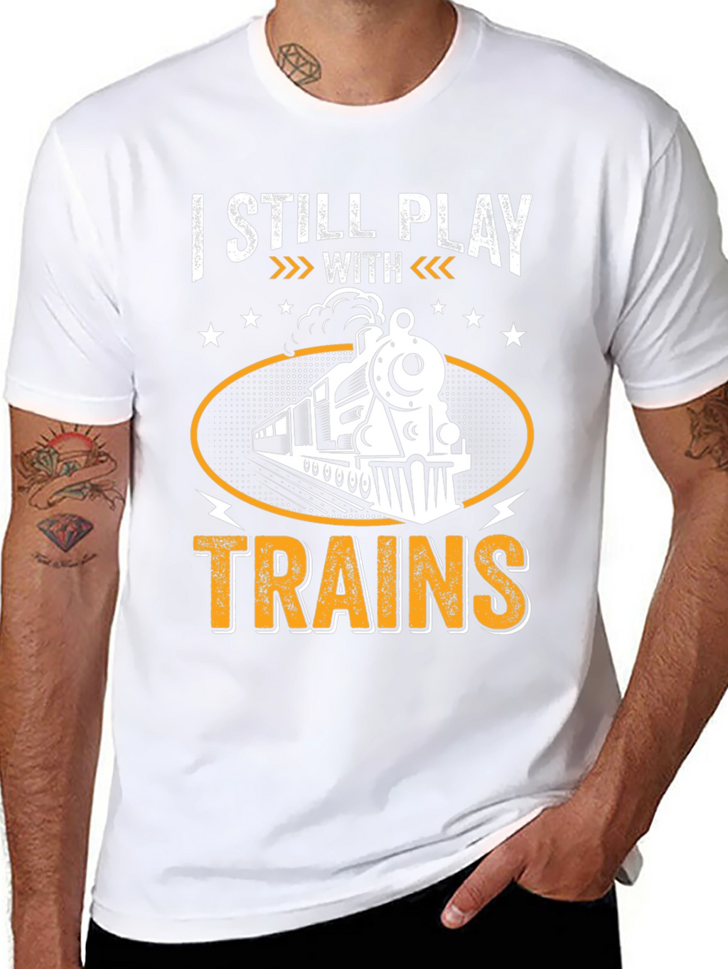 I Still Play With Trains Graphic T-Shirt