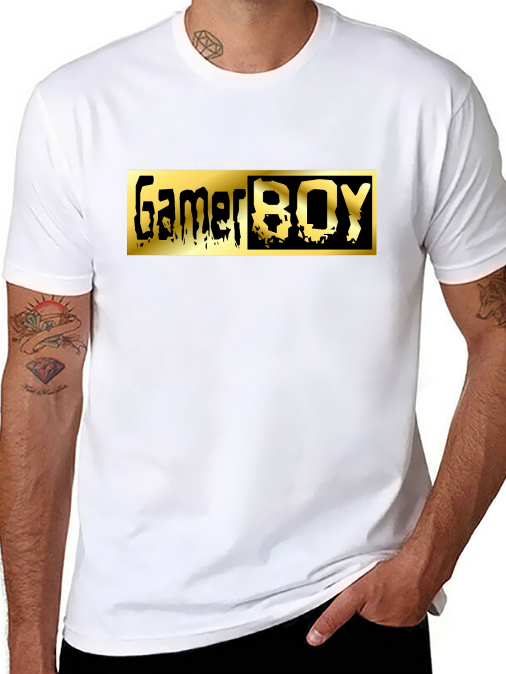 Gamer Boy Graphic Tee - Black