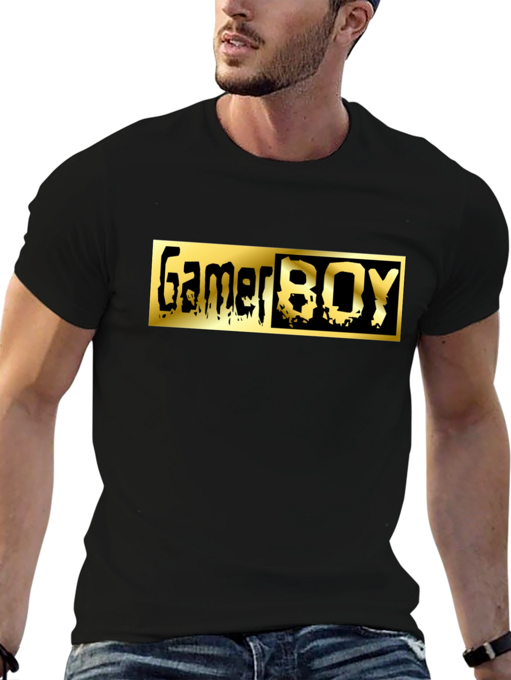 Gamer Boy Graphic Tee - Black
