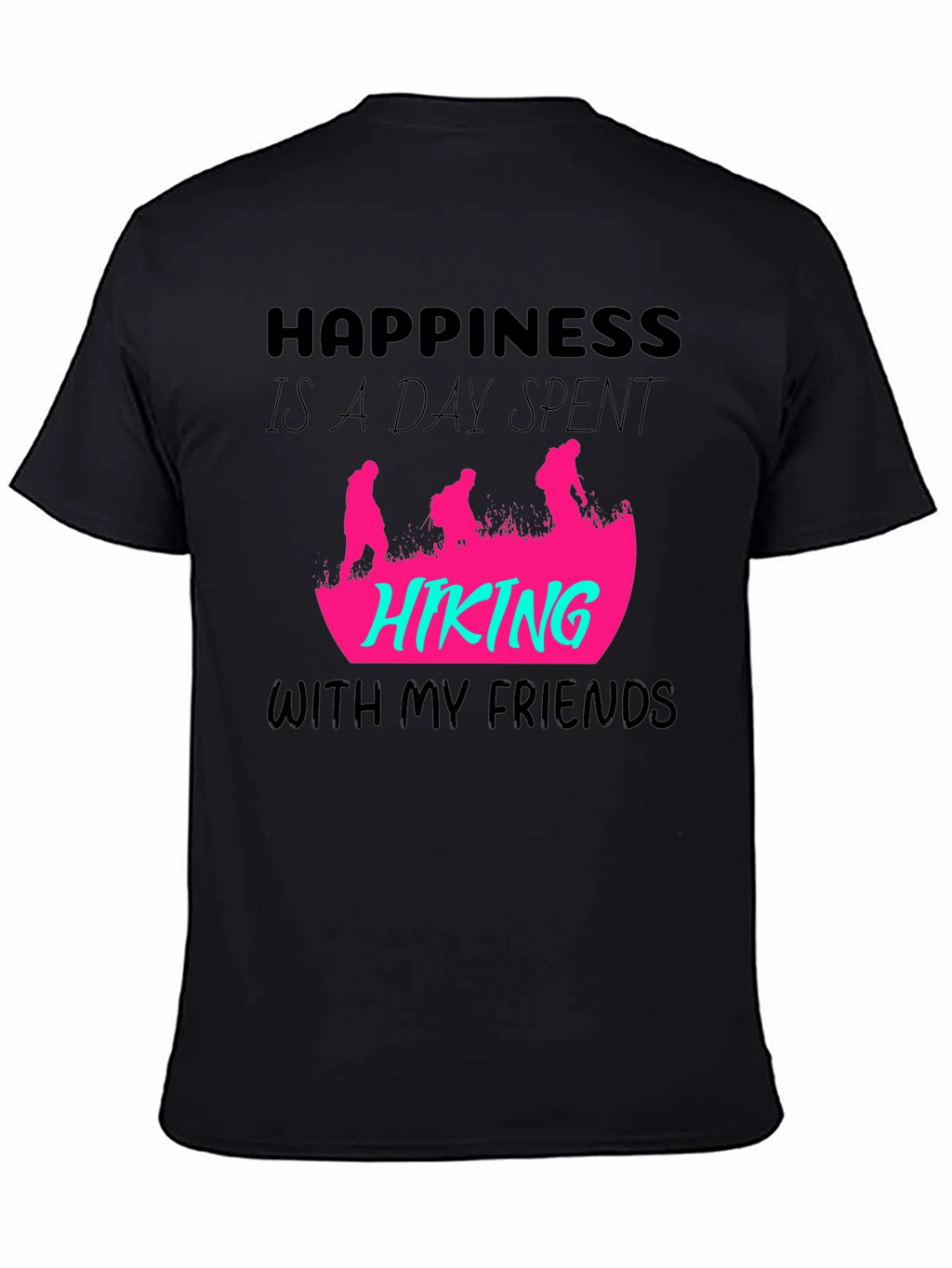 Happiness Hiking Friends Graphic Tee