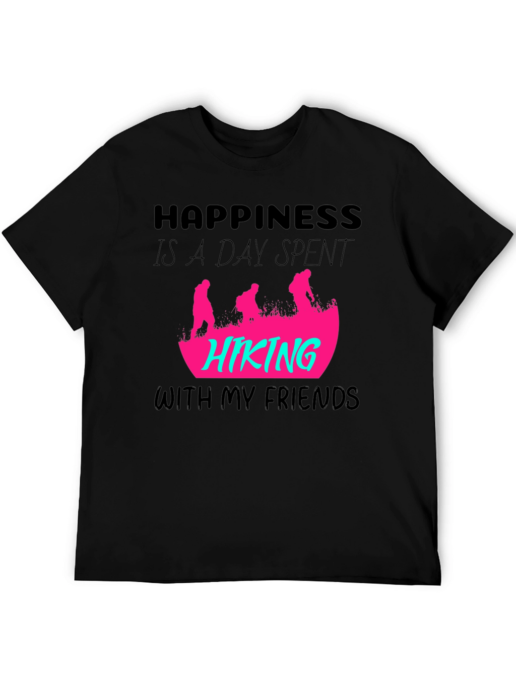 Happiness Hiking Friends Graphic Tee