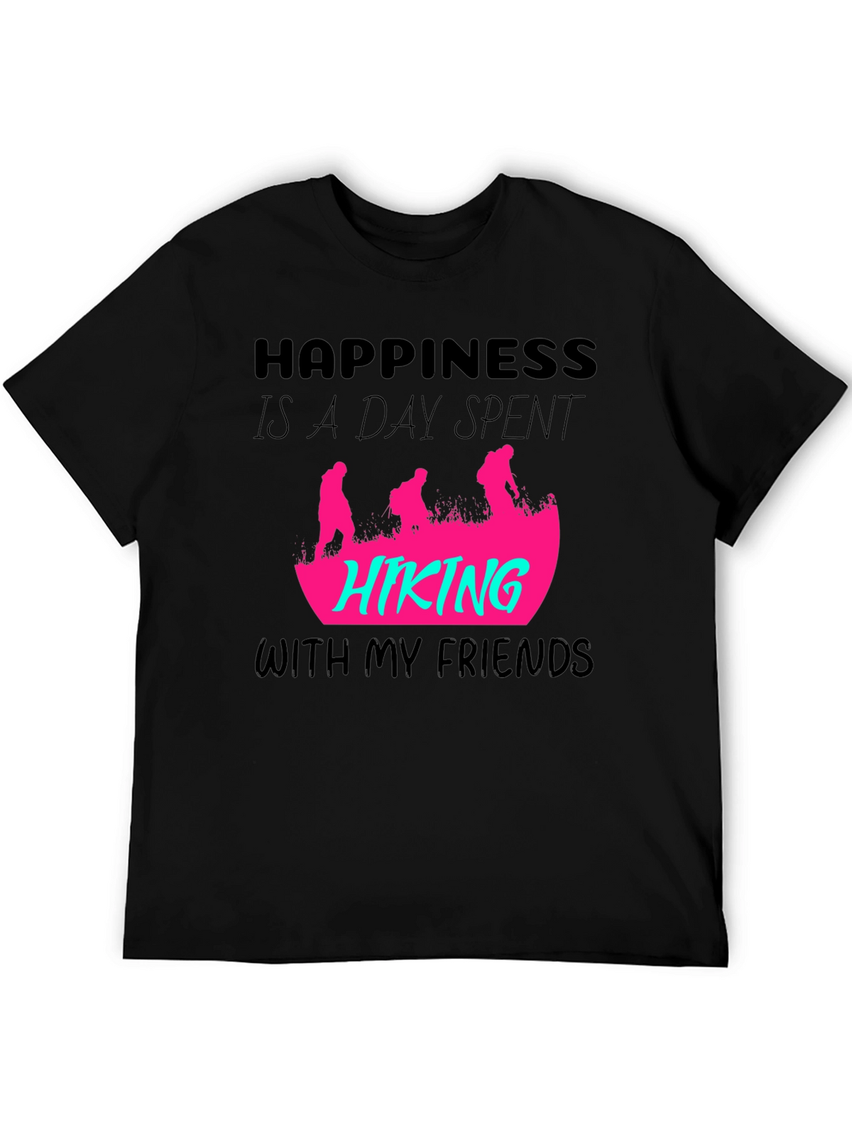 Happiness Hiking Friends Graphic Tee