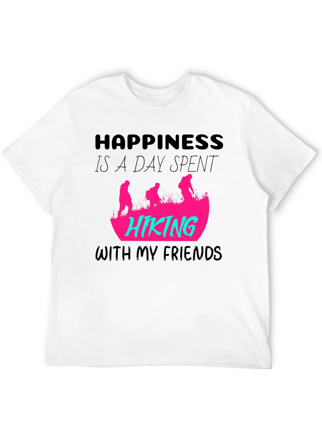 Happiness Hiking Friends Graphic Tee