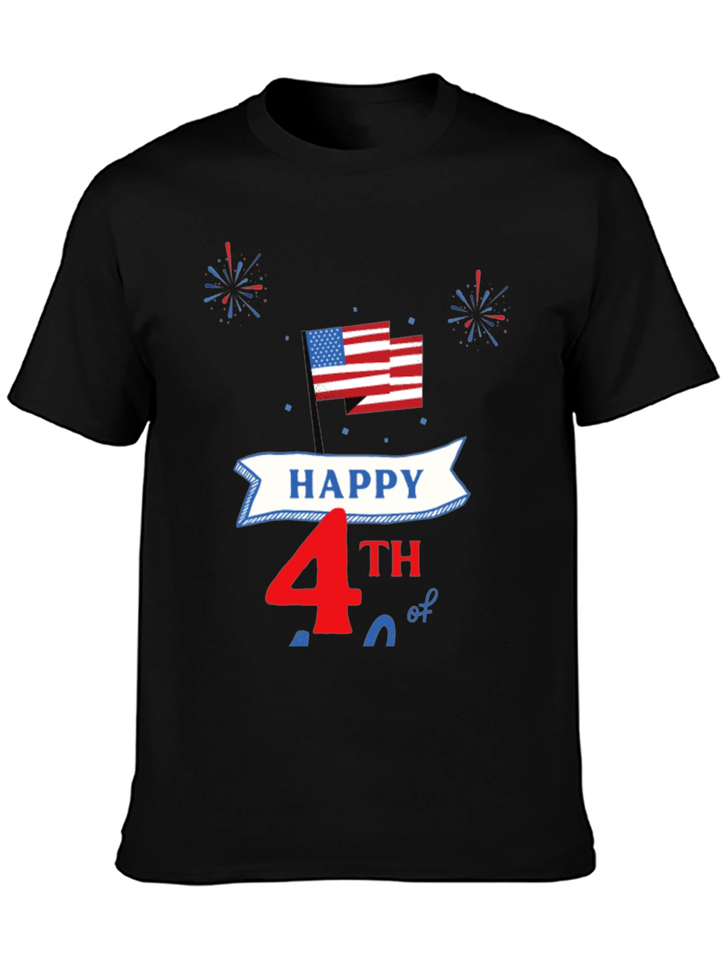 Happy 4th of July Patriotic USA Flag T-Shirt