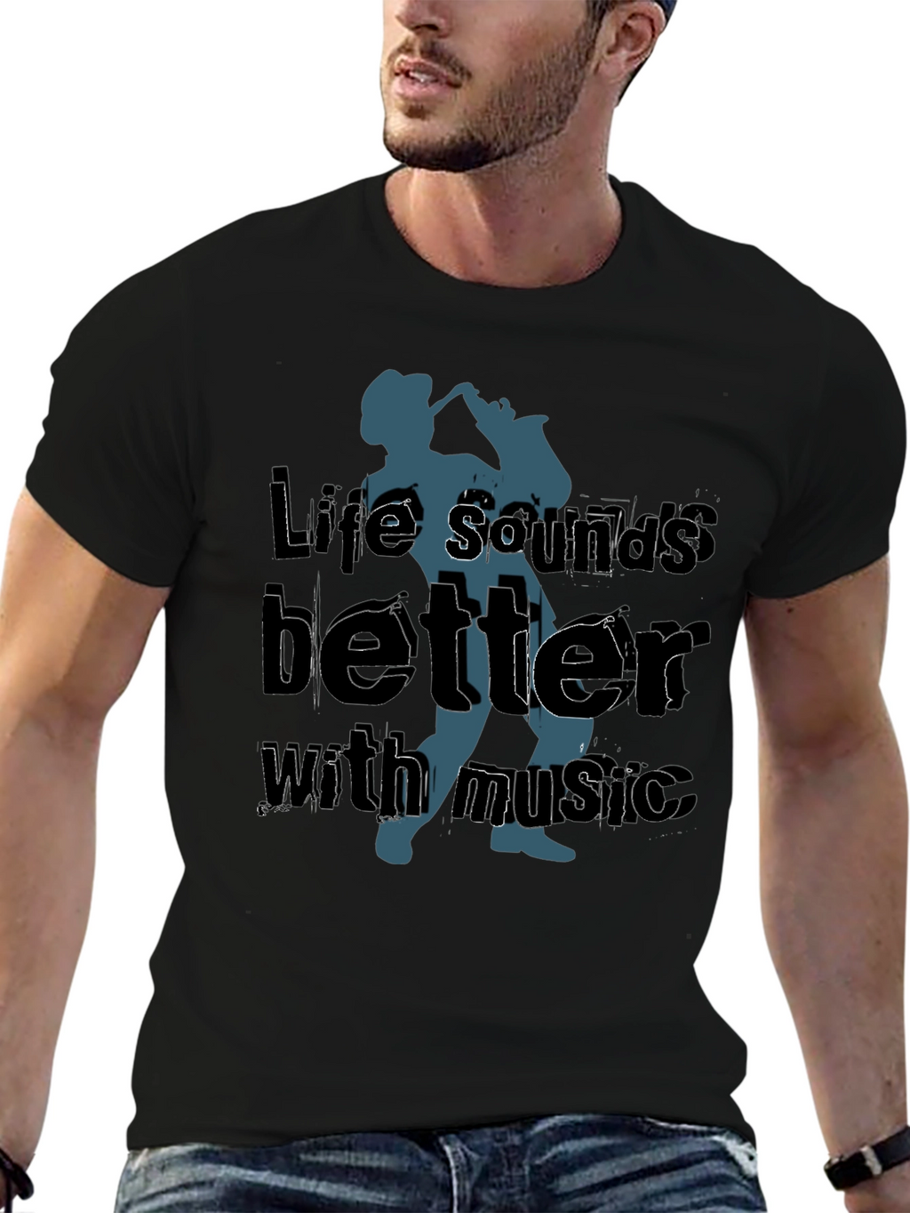 Life Sounds Better Music T-Shirt