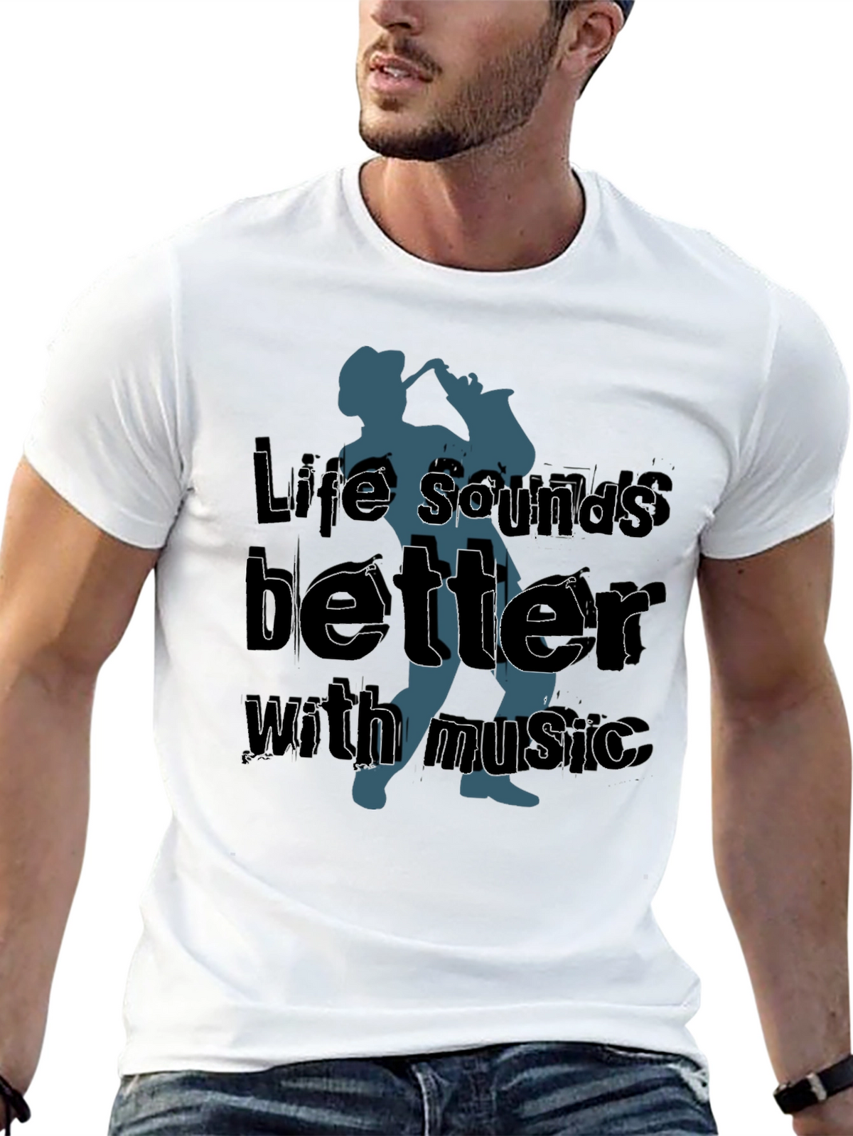 Life Sounds Better Music T-Shirt