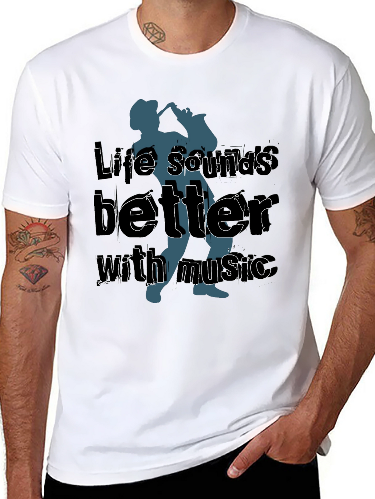 Life Sounds Better Music T-Shirt