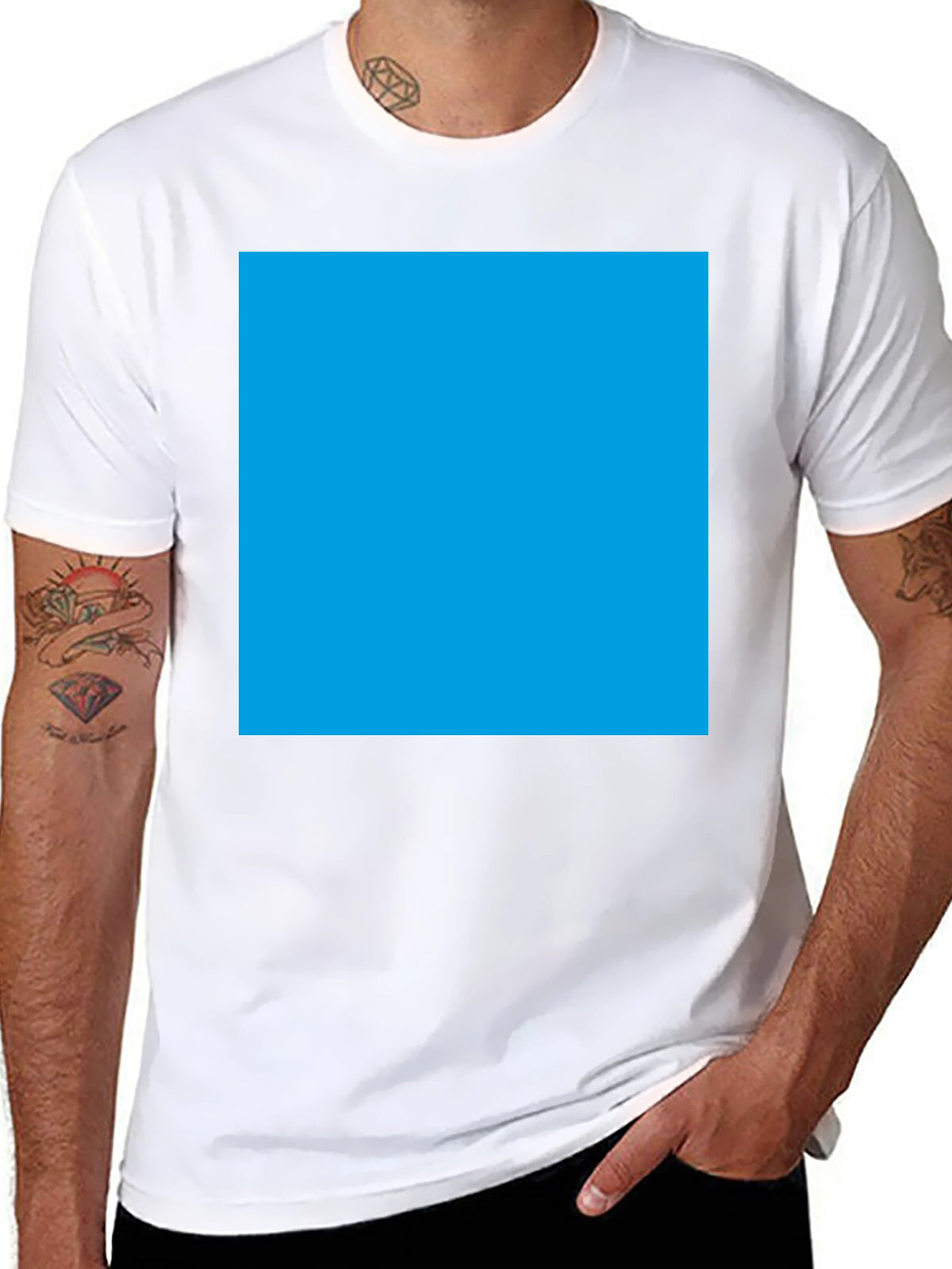 Mens Basic Black Short Sleeve T-Shirt