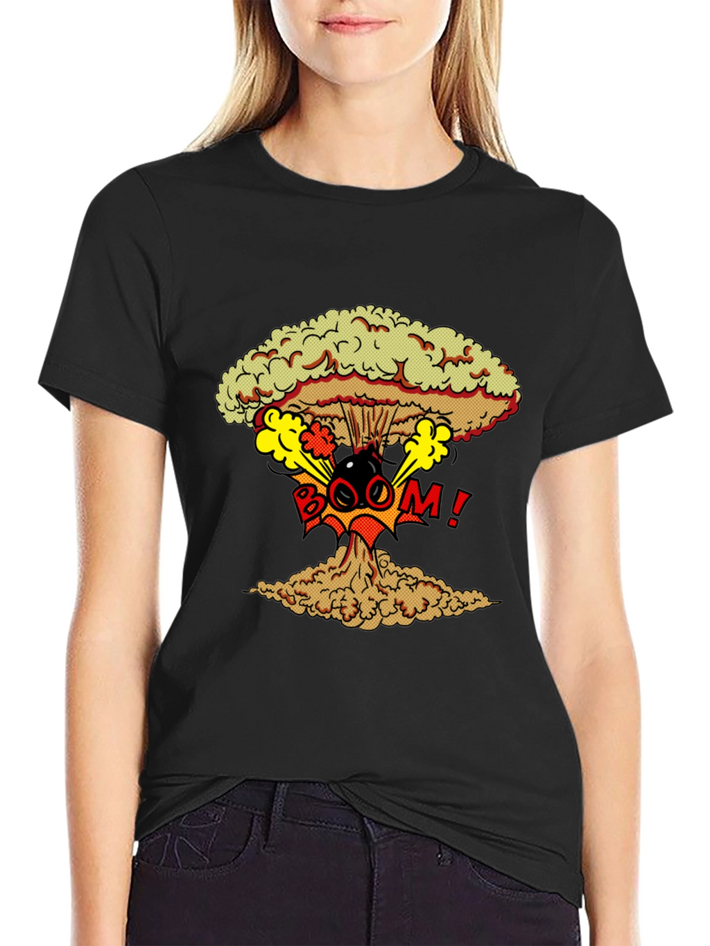 Nuclear Boom Graphic Print T-Shirt