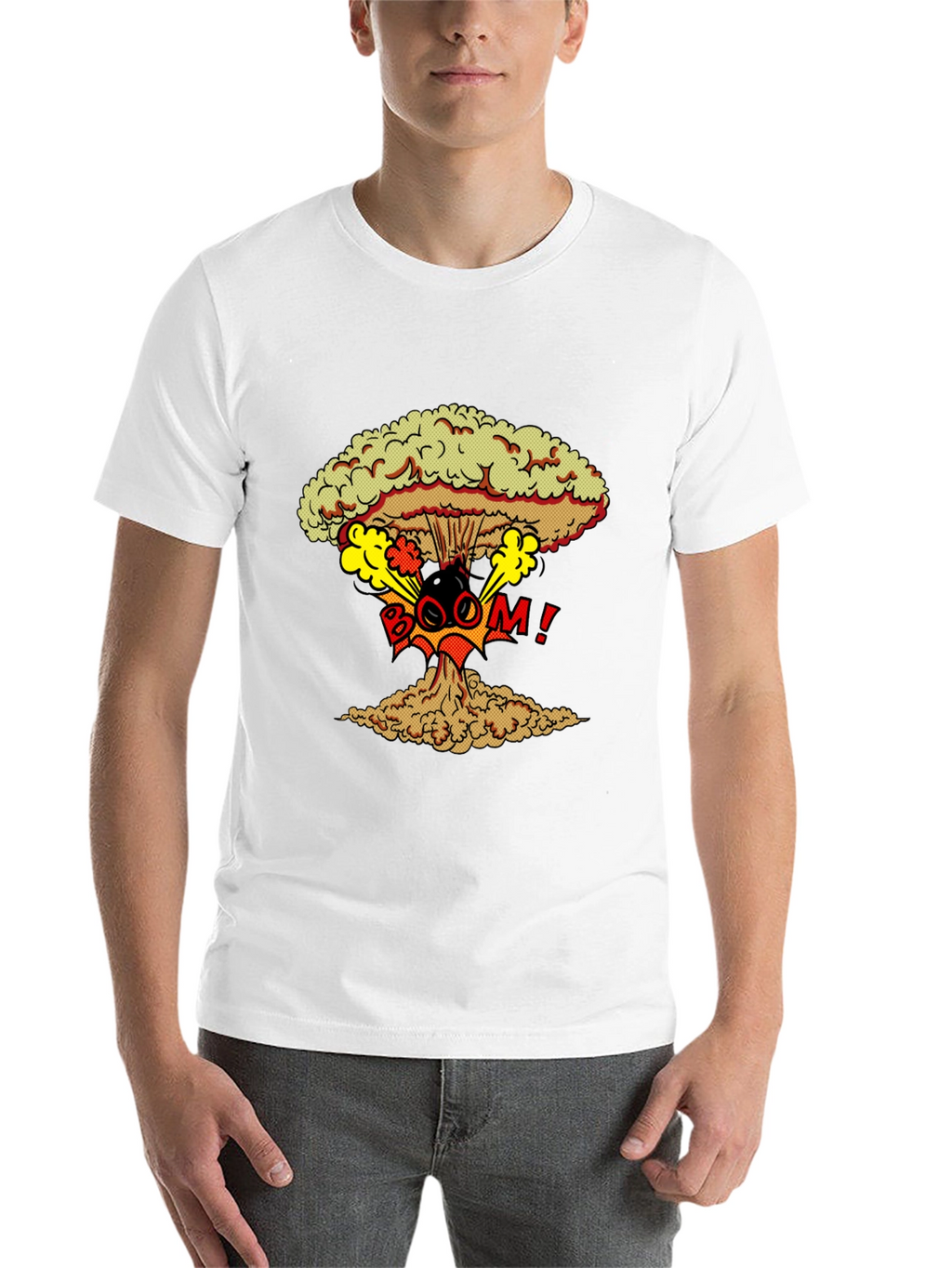 Nuclear Boom Graphic Print T-Shirt