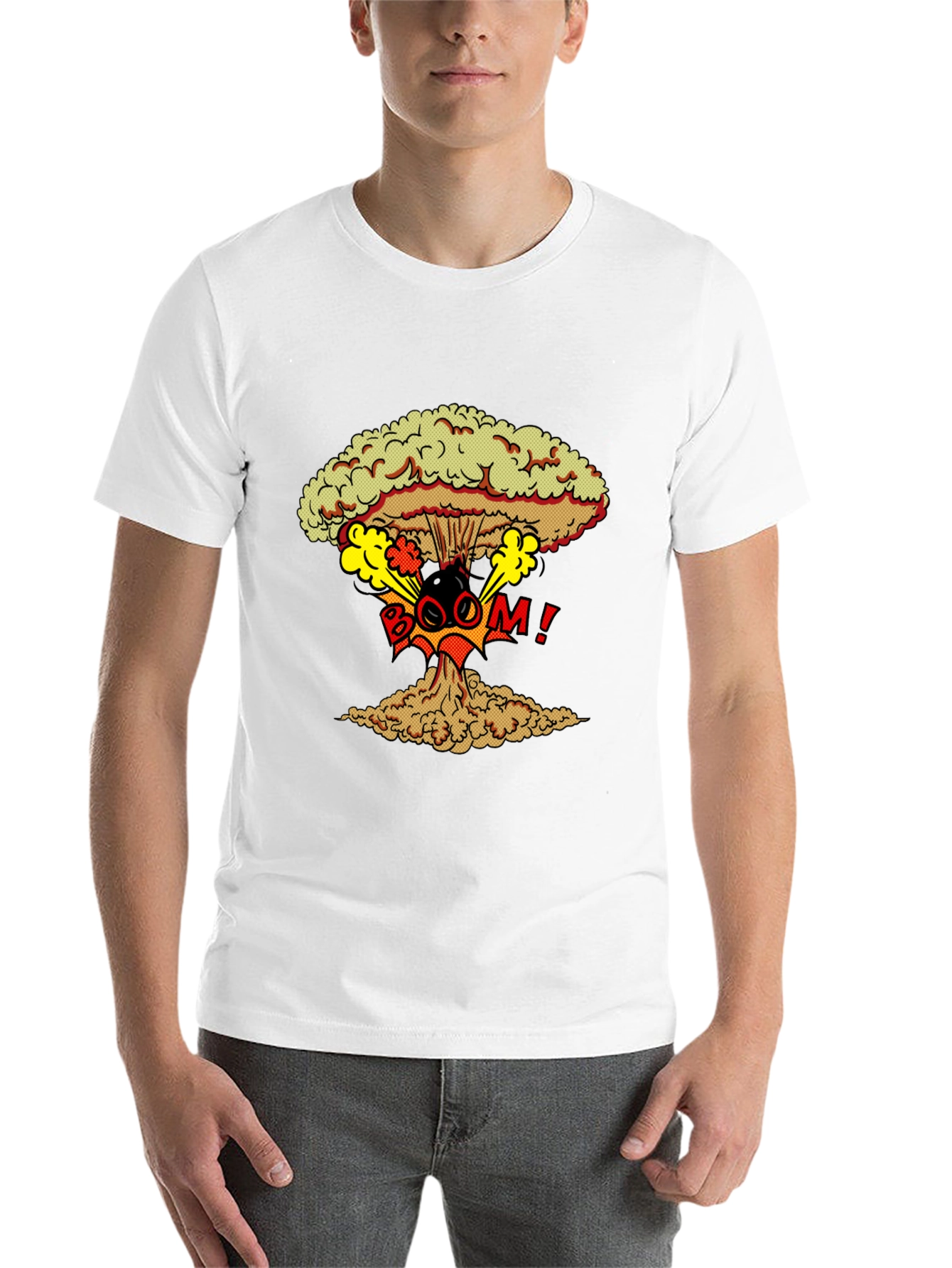 Nuclear Boom Graphic Print T-Shirt