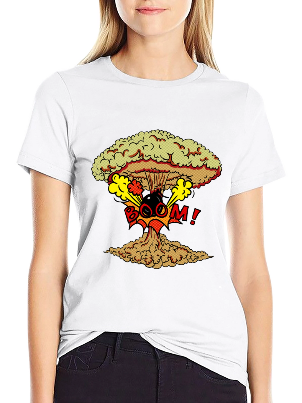 Nuclear Boom Graphic Print T-Shirt