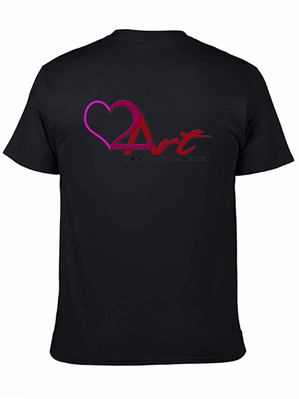 Love 2 Art Nonprofit Black T-Shirt