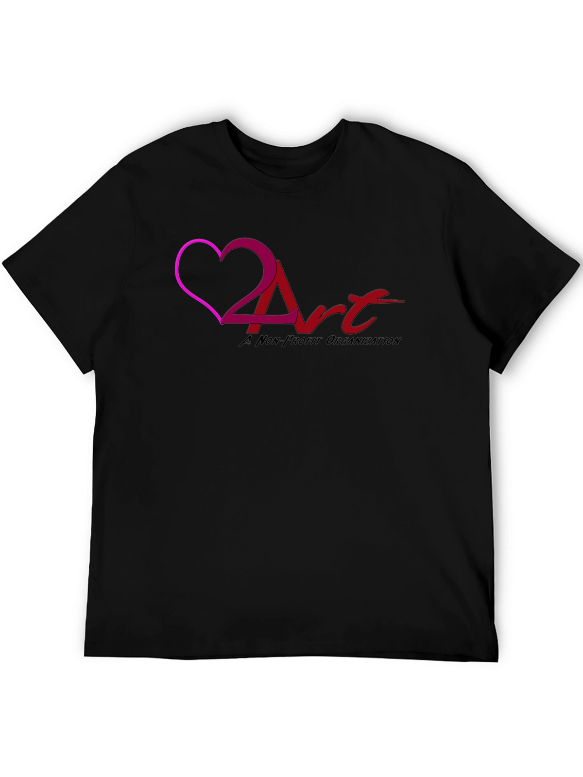 Love 2 Art Nonprofit Black T-Shirt