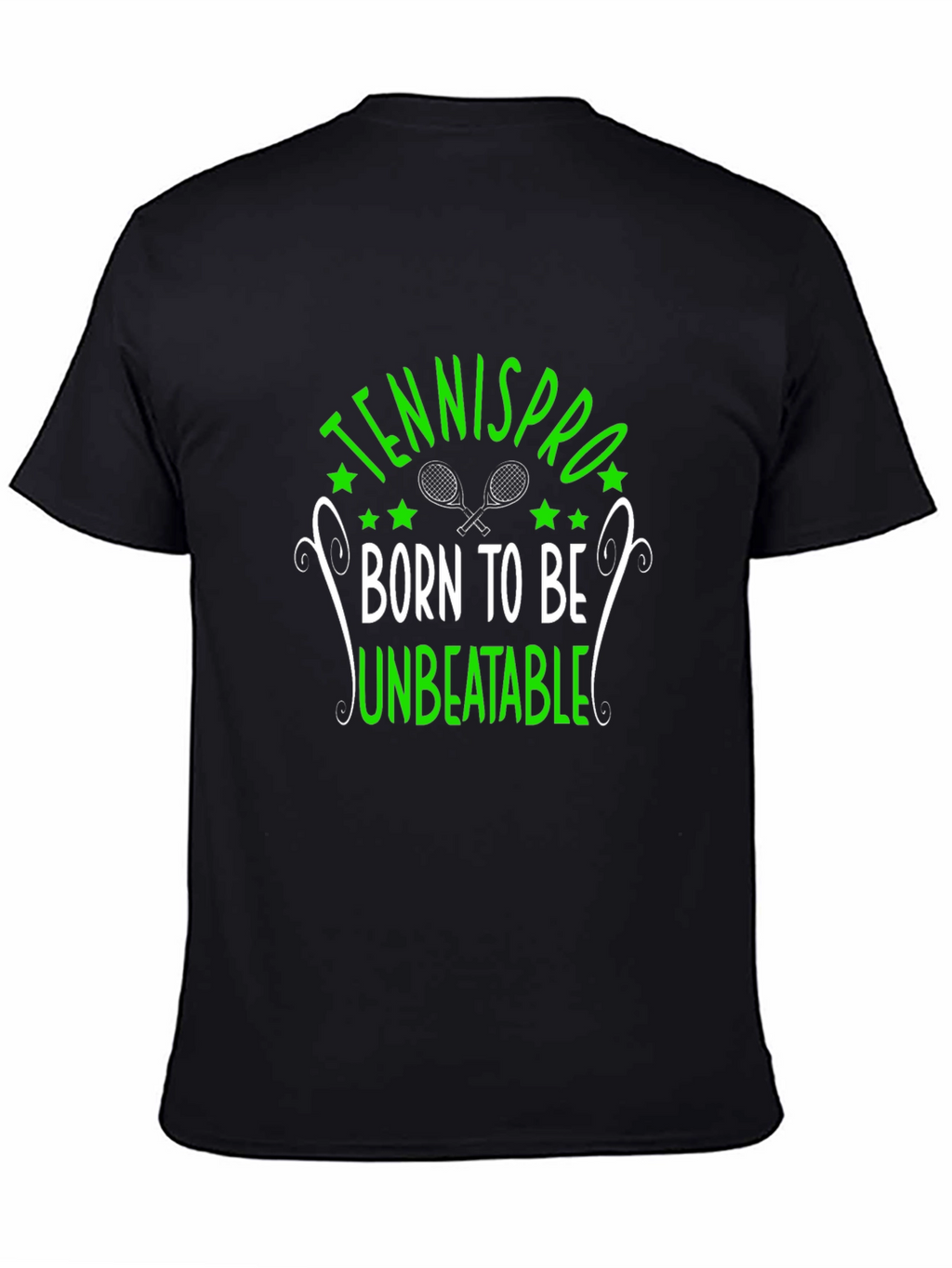 TennisPro Unbeatable Graphic T-Shirt - Black