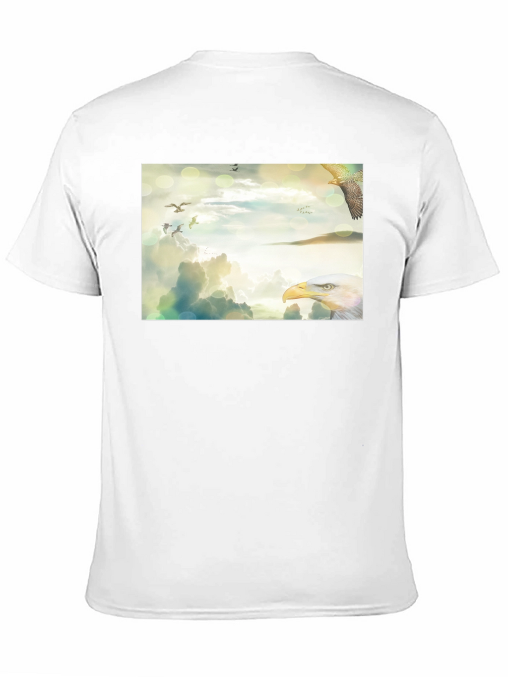 Eagle Sky Print Black T-Shirt
