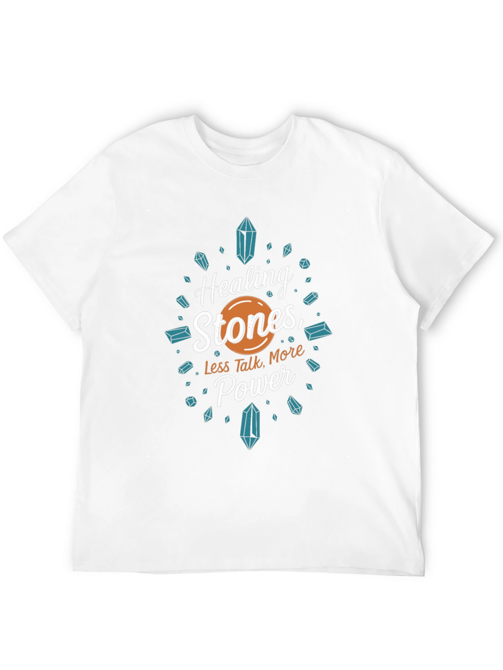 Healing Stones Power Tee - Black Graphic T-Shirt