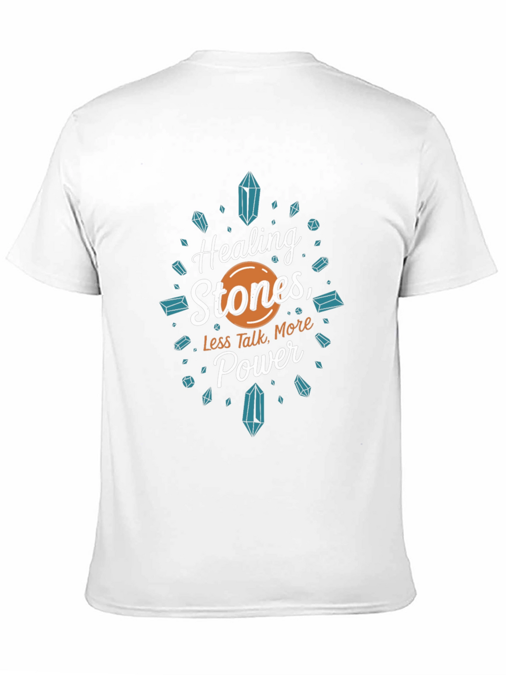 Healing Stones Power Tee - Black Graphic T-Shirt