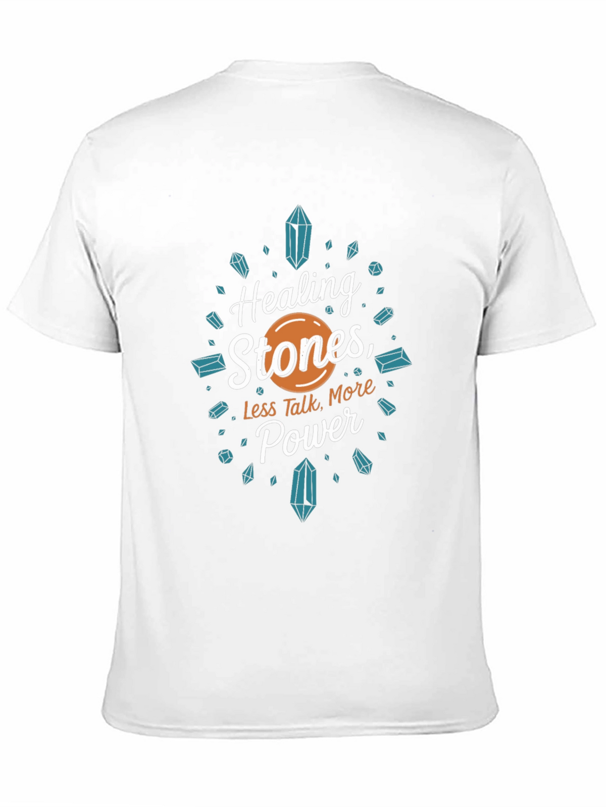 Healing Stones Power Tee - Black Graphic T-Shirt