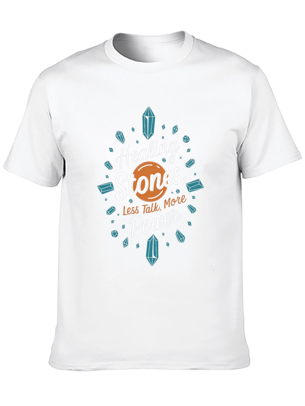 Healing Stones Power Tee - Black Graphic T-Shirt