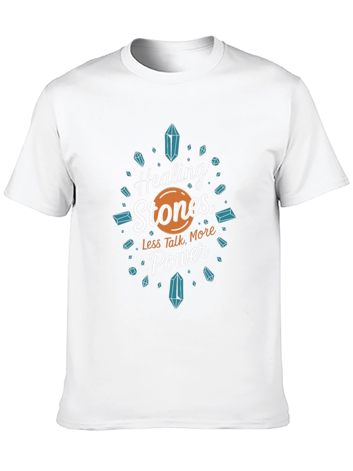 Healing Stones Power Tee - Black Graphic T-Shirt