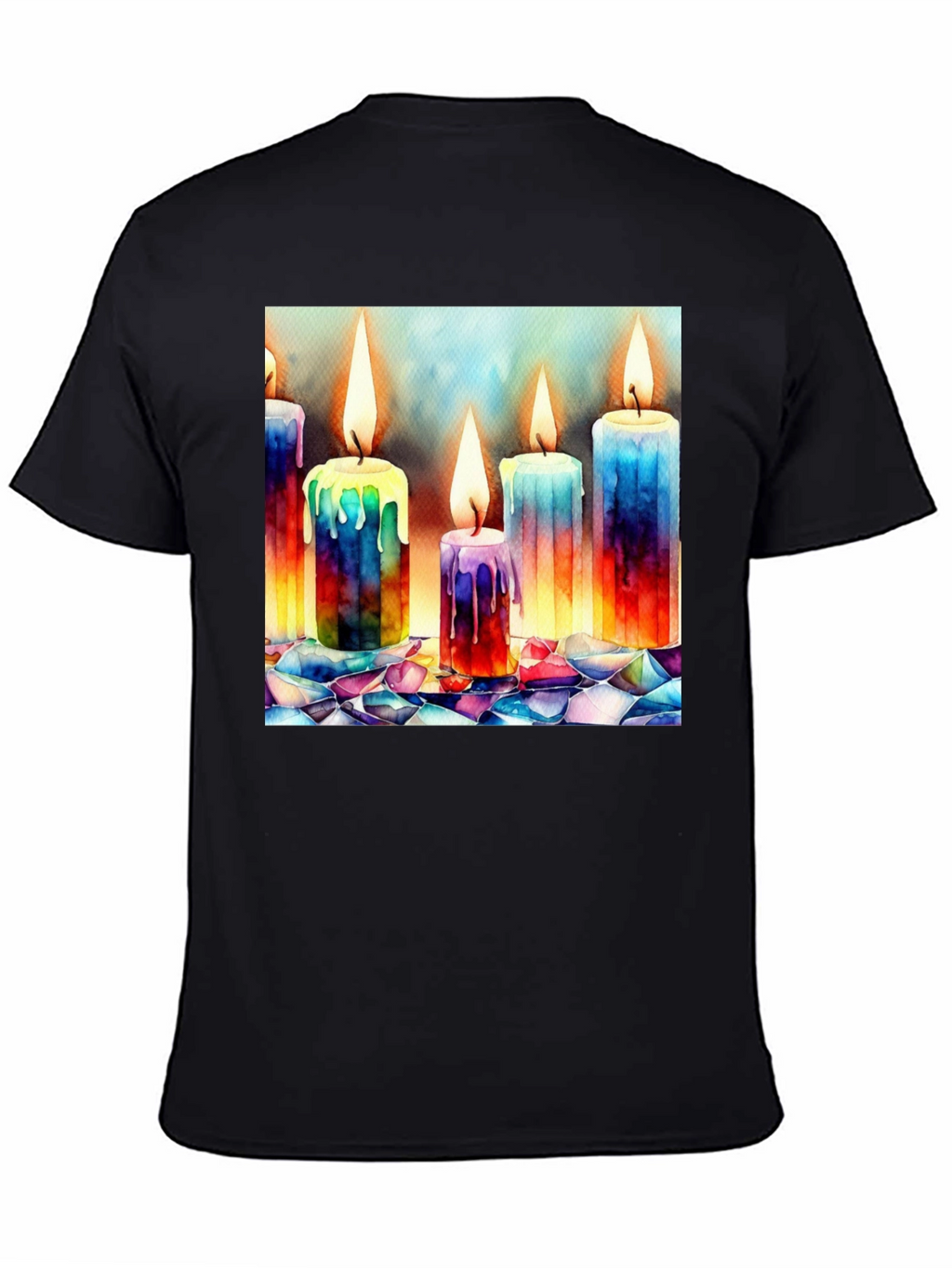 Watercolor Candle T-Shirt