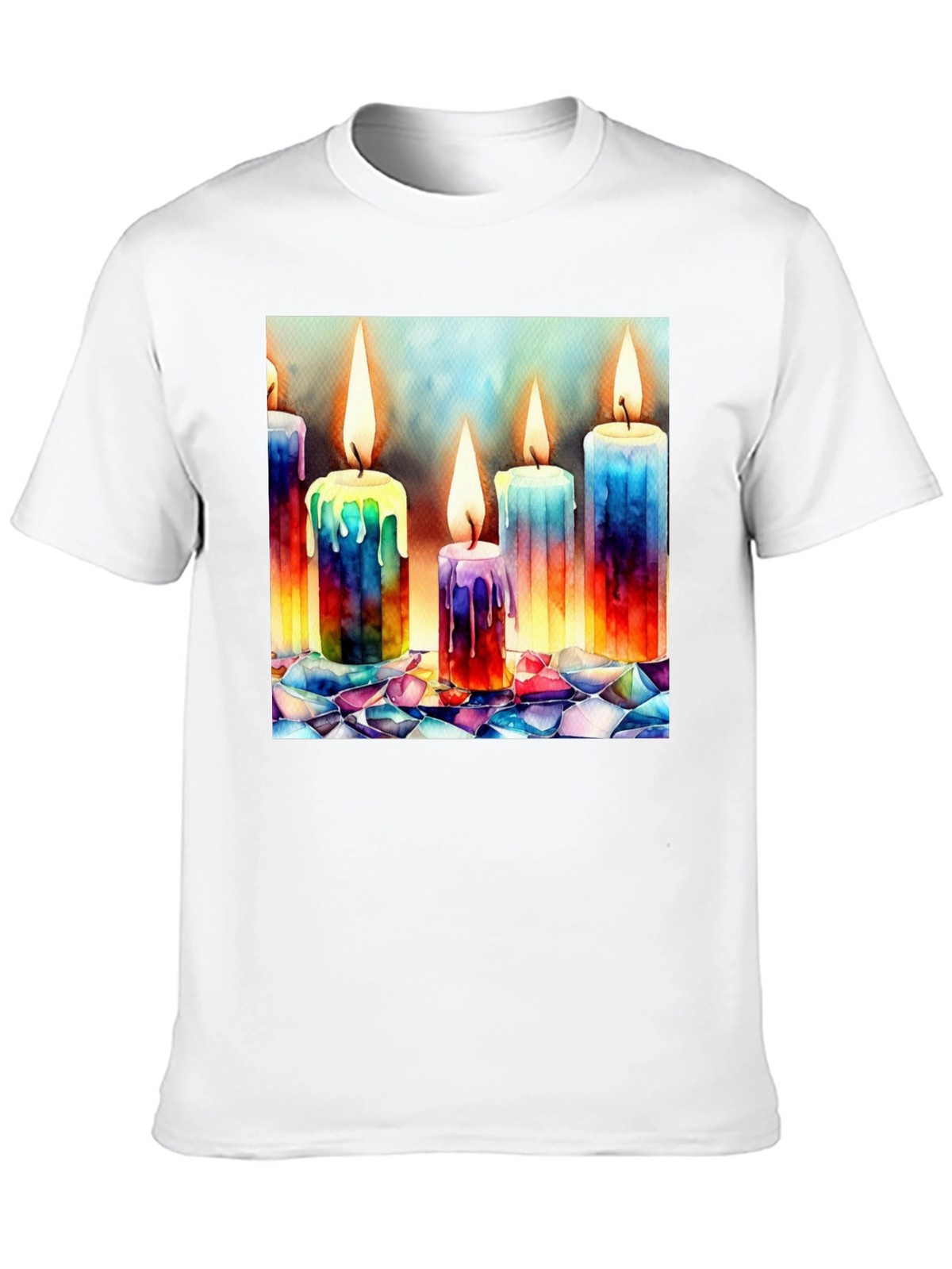 Watercolor Candle T-Shirt