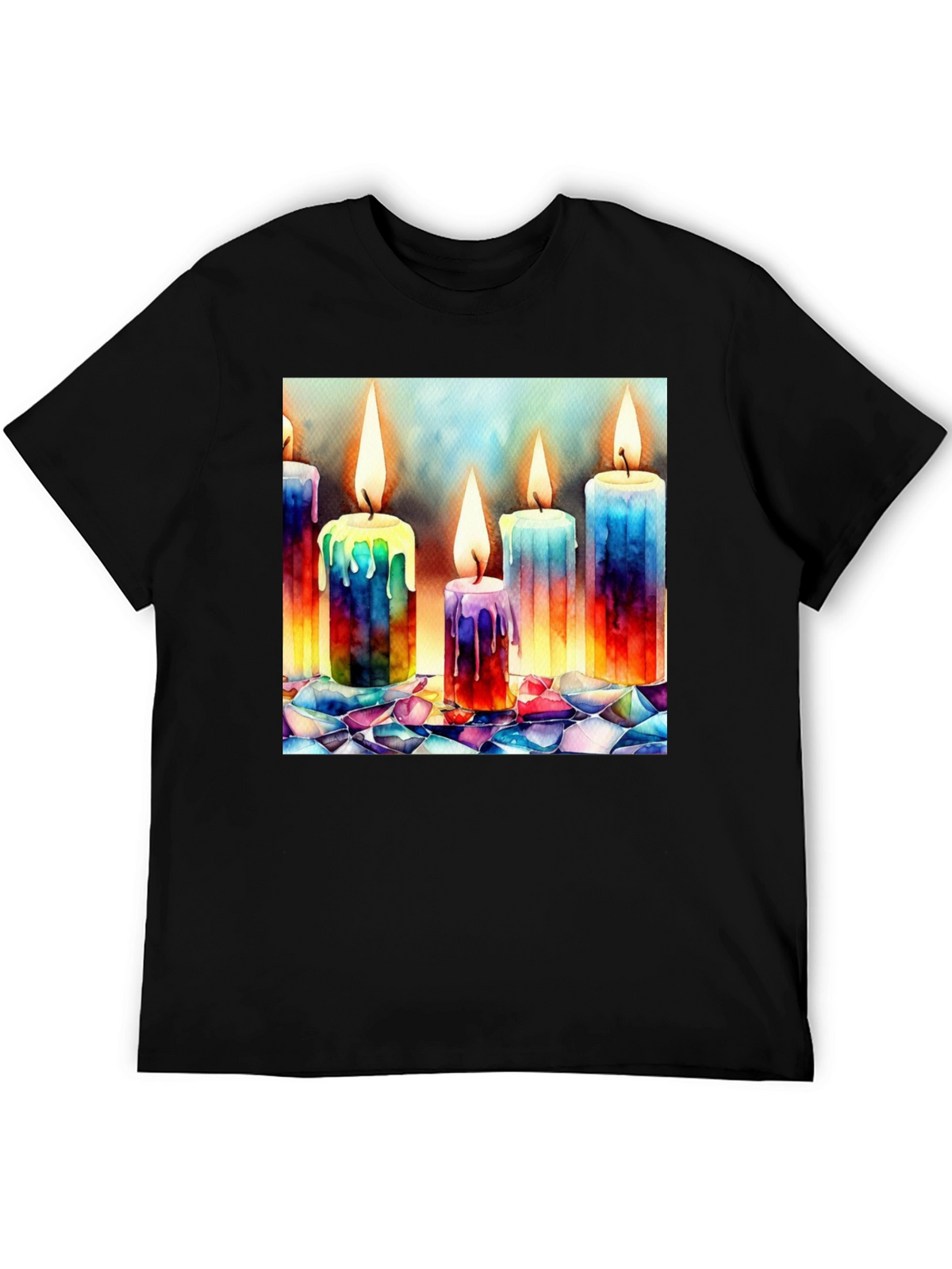 Watercolor Candle T-Shirt