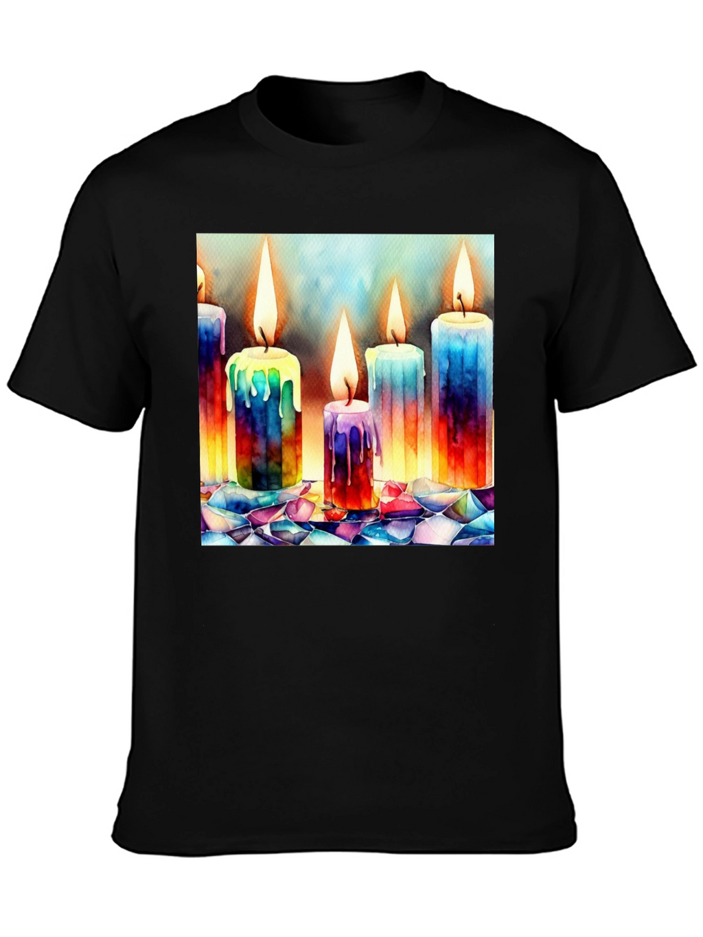 Watercolor Candle T-Shirt