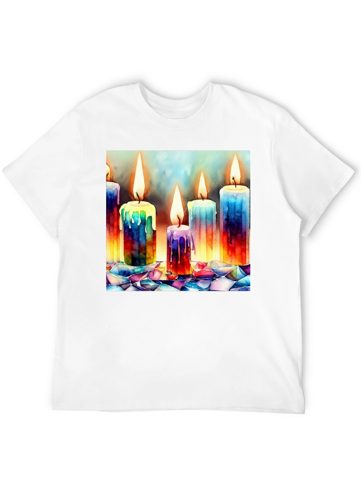 Watercolor Candle T-Shirt