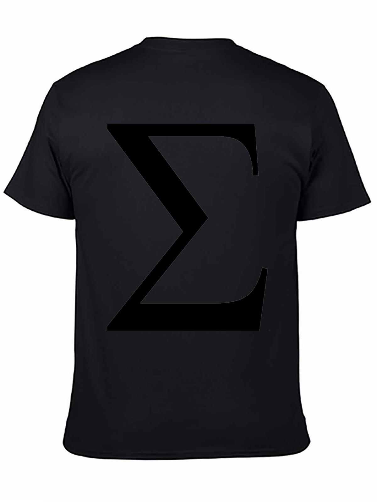 Sigma Symbol Black T-Shirt - Classic Geek Tee
