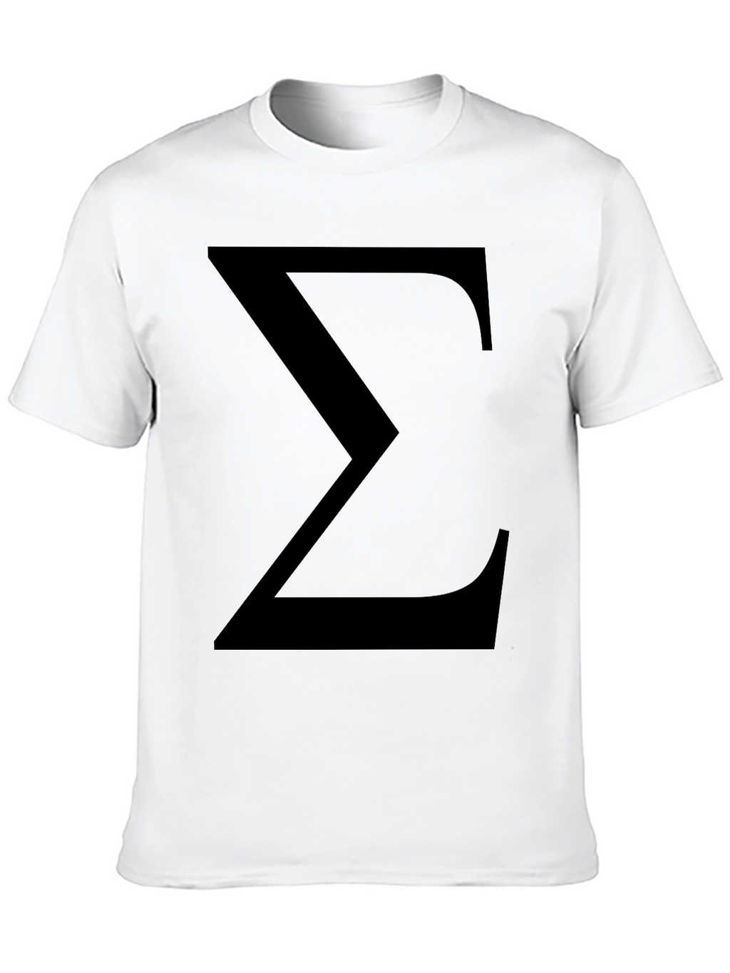 Sigma Symbol Black T-Shirt - Classic Geek Tee